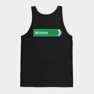 New Zealand Road Signage - Winton (Southland/Otago) Tank Top